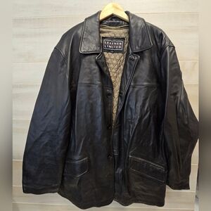 {L} Leather Limited Black Jacket DuPont ThermoLite Active Insulation